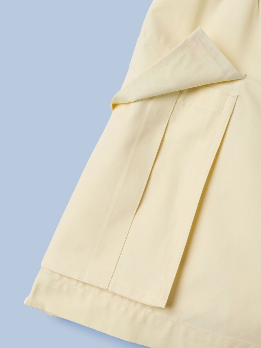Shorts cargo ALTAVIA SAILING gialli in puro cotone con vita elasticizzata_5