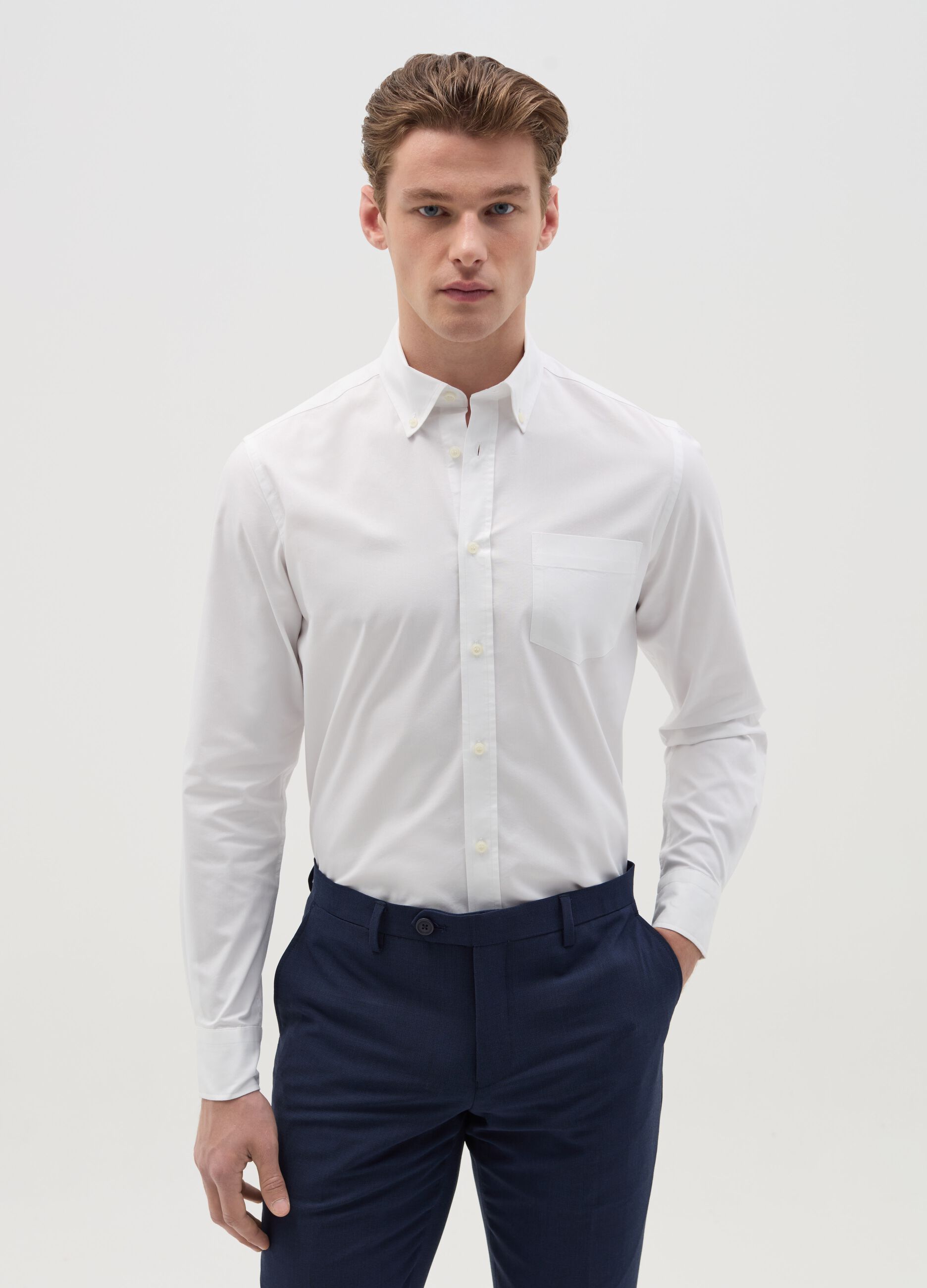 Easy-iron button-down shirt