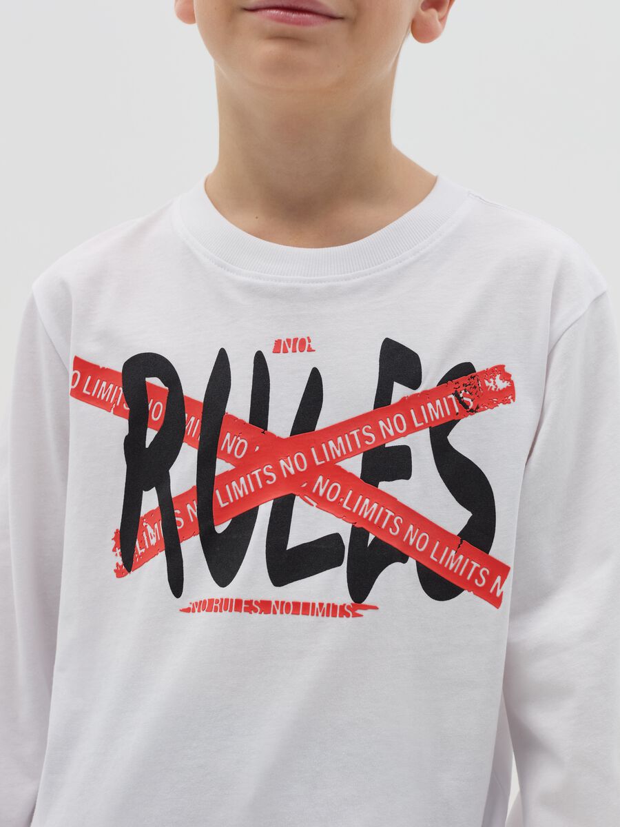 T-shirt a maniche lunghe con stampa_2