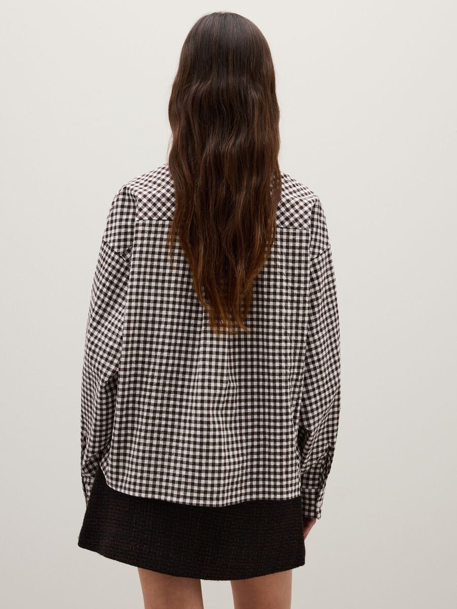 Camicia marrone a quadri _2