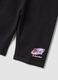 Completo bianco e nero in cotone elasticizzato con t-shirt e leggings per bambina regular fit_3