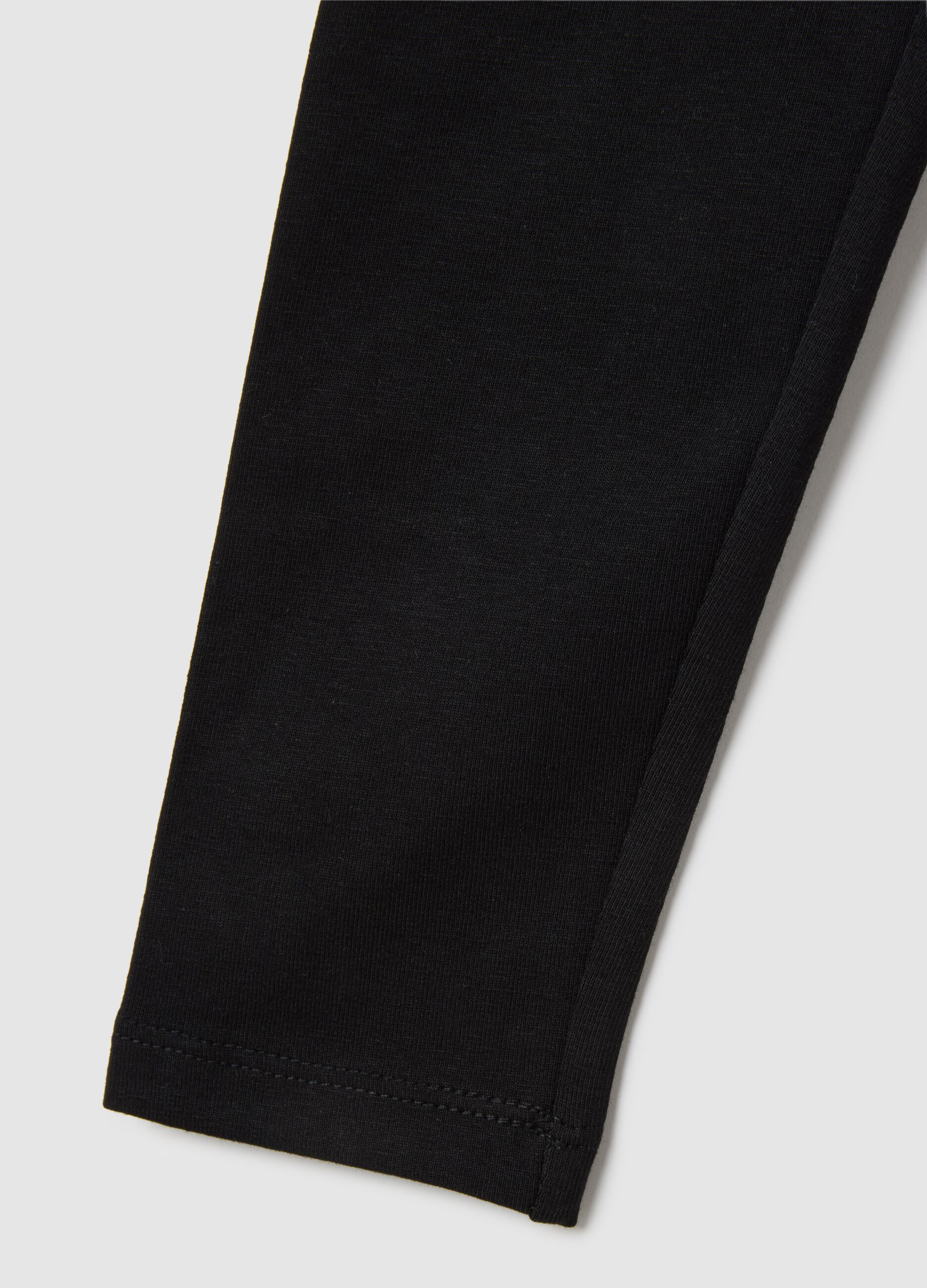 Leggings neri basic per bambina