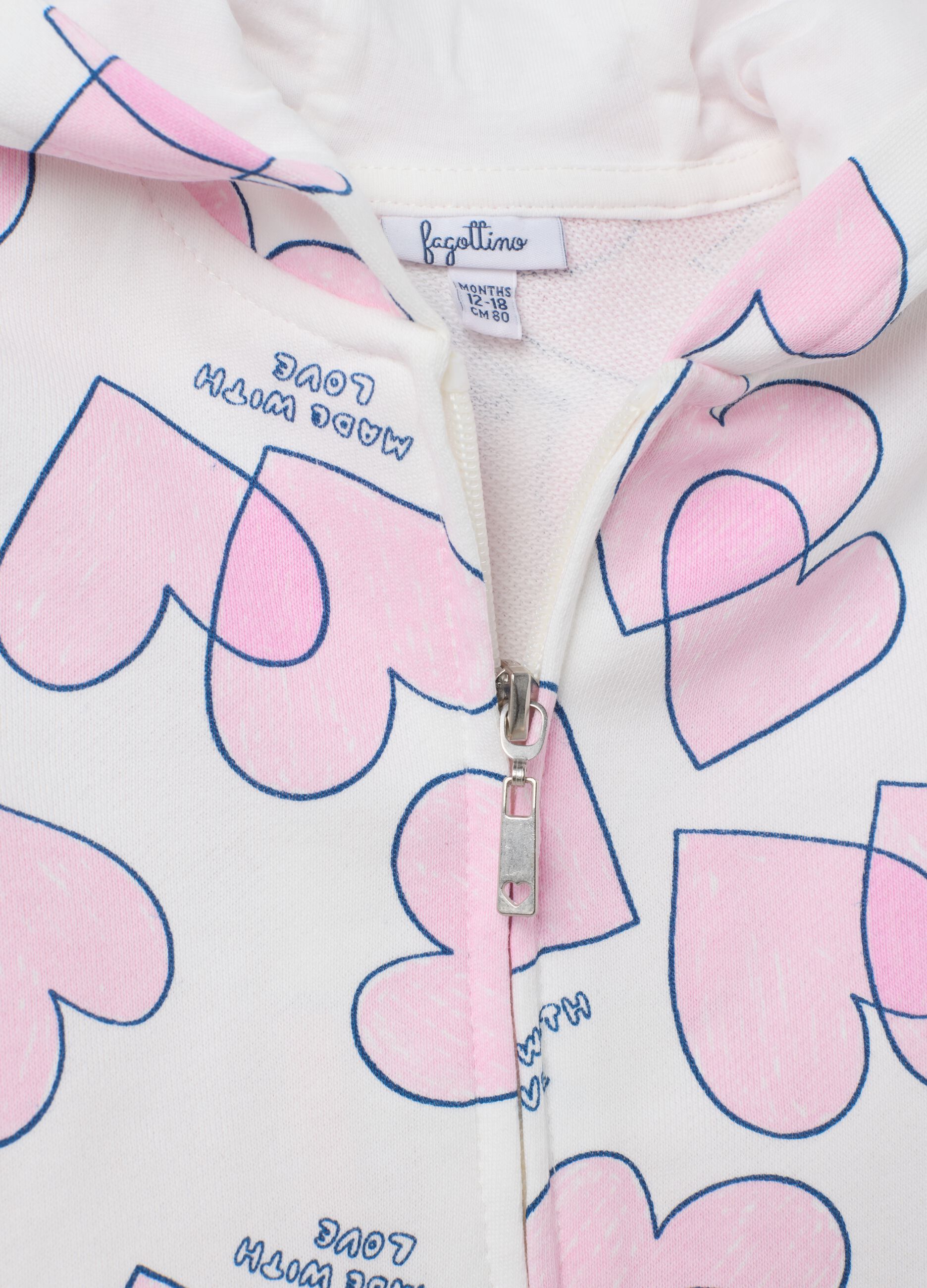 Multicolour regular fit girls' outfit in pure cotton