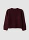 Purple stretch crew-neck jumper_1