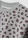 Grey pure cotton animal print crew-neck sweatshirt_3