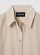 Regular fit beige satin shirt_5