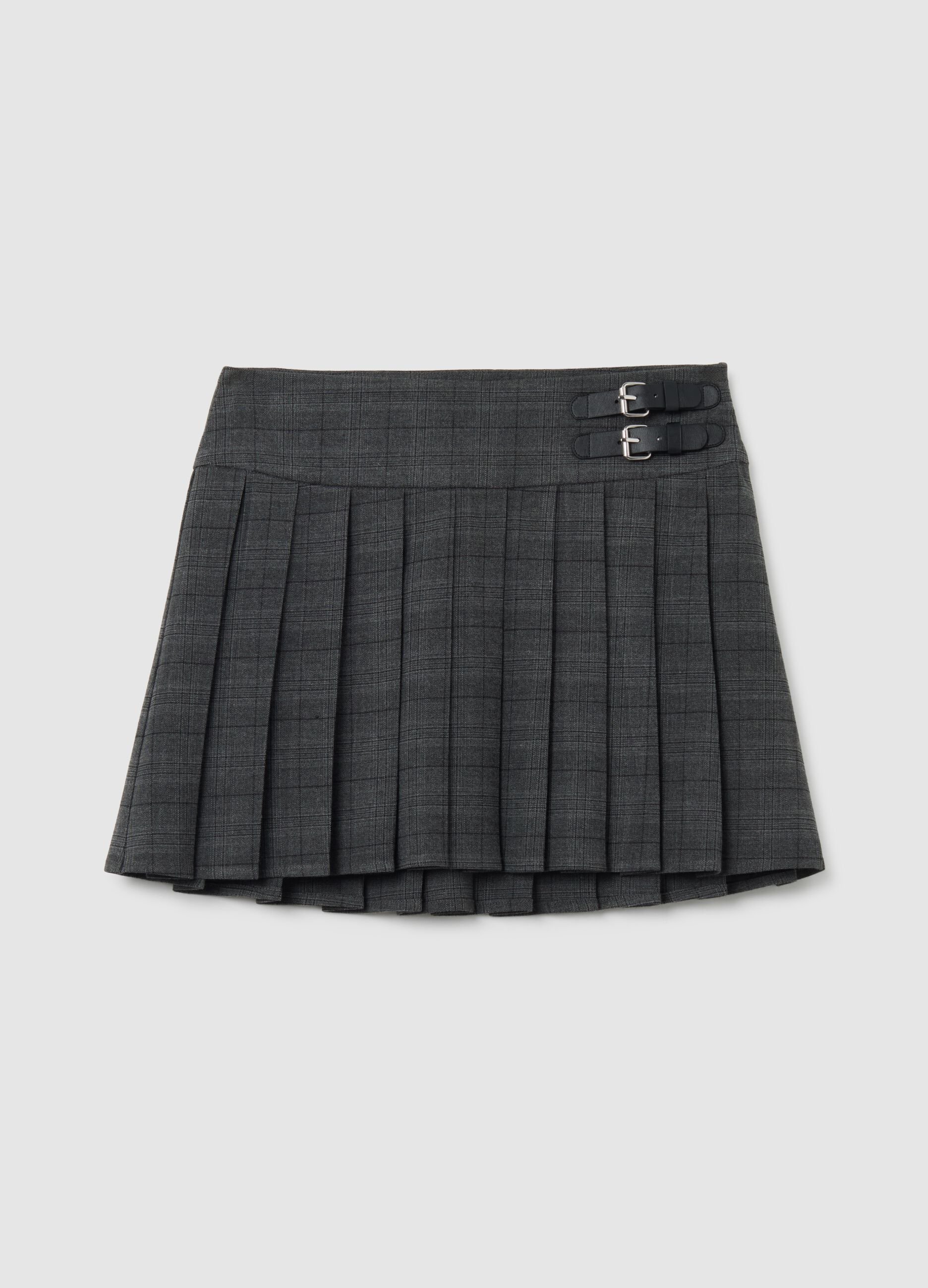 Multicolour Pleated Skirt