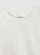 T-shirt in misto cotone bianco da bambino regular fit con righe_3