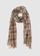 Multicolour Check Scarf with Fringes_0