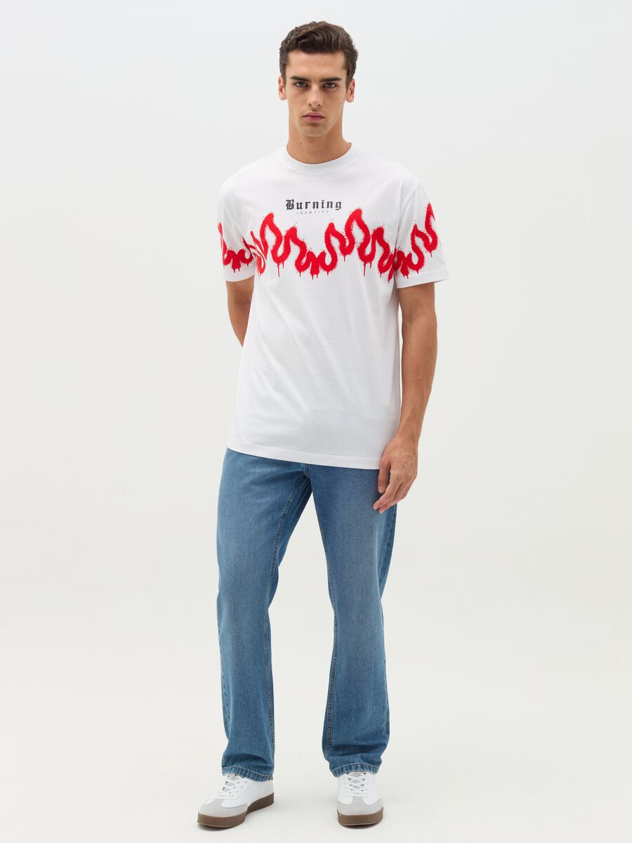 T-shirt with "Burning Identity" print_1
