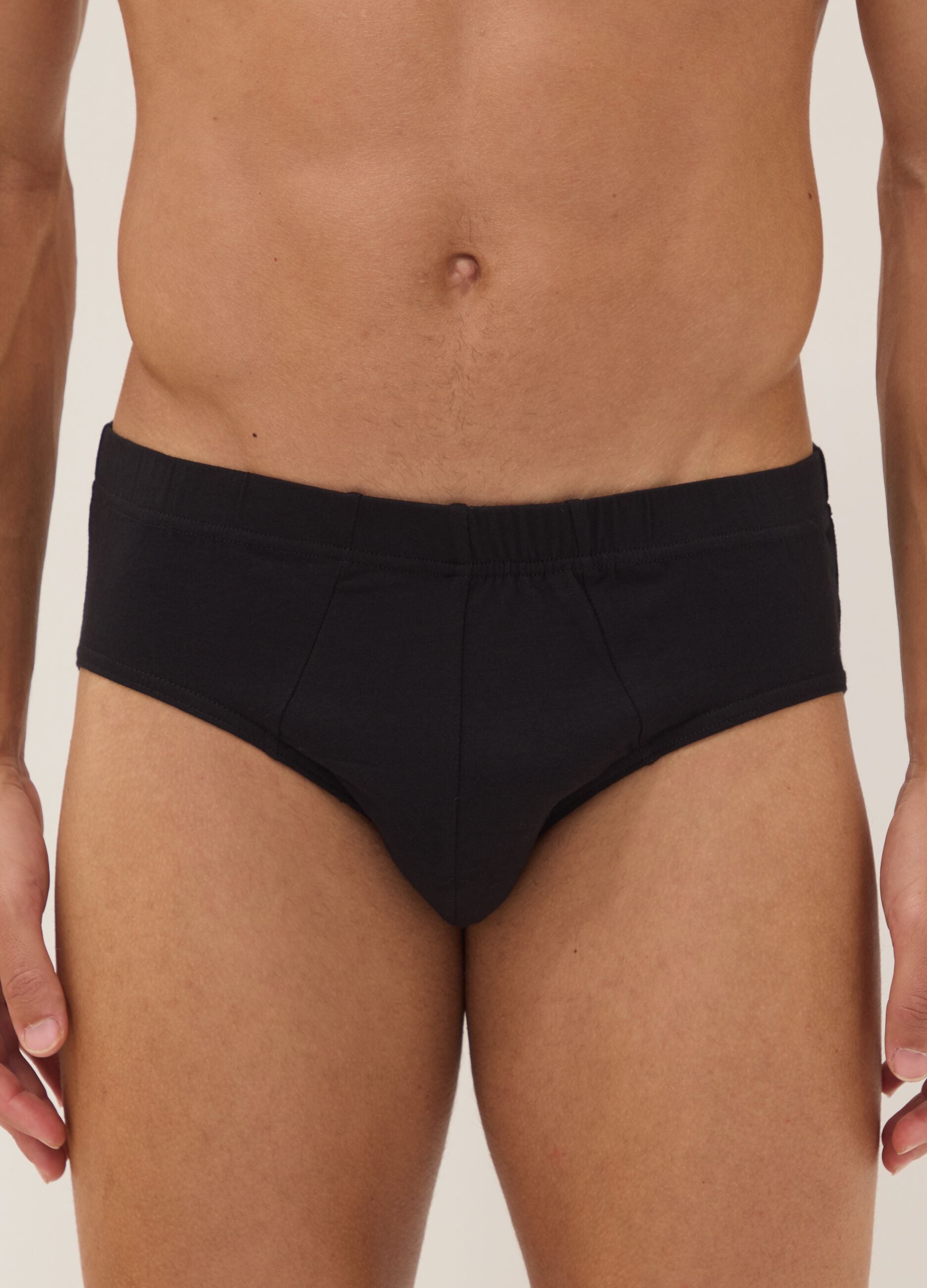 Black organic cotton briefs