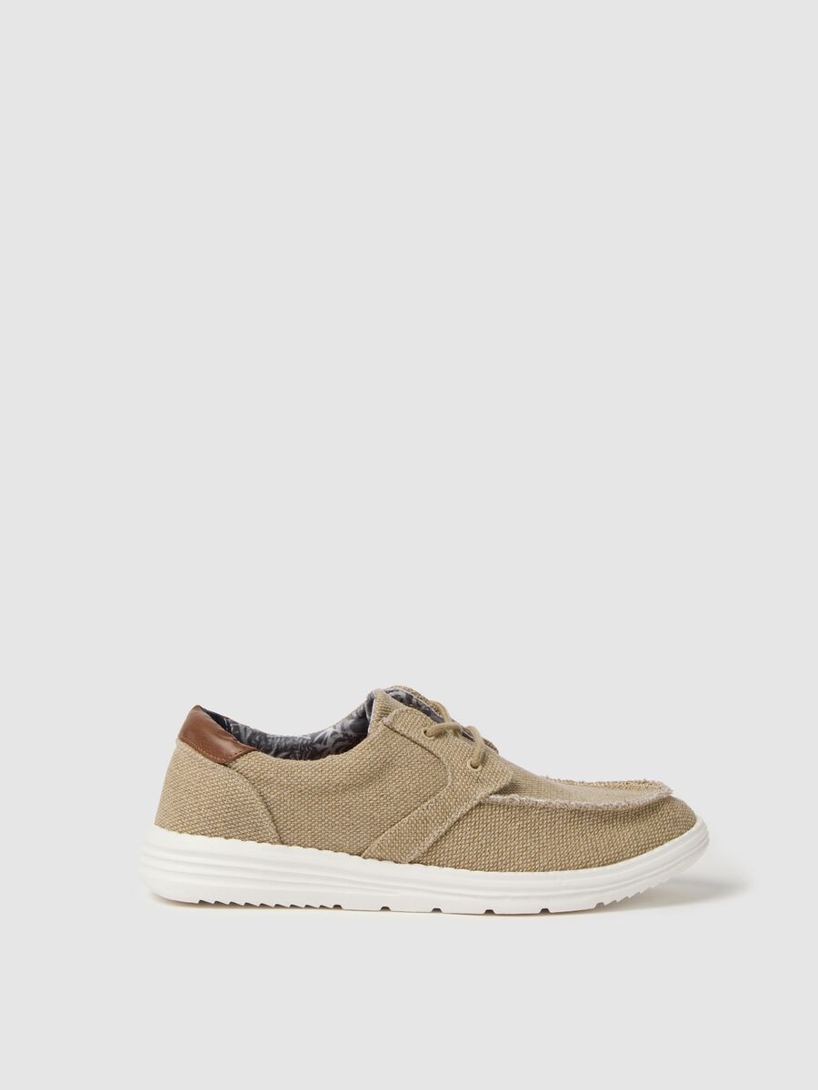 Cord moccasins in cotton canvas_0