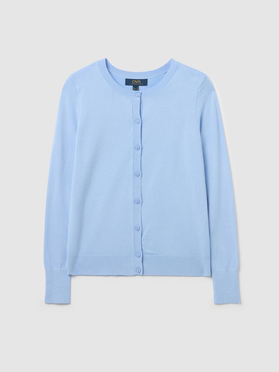 Cardigan with round neckline_4