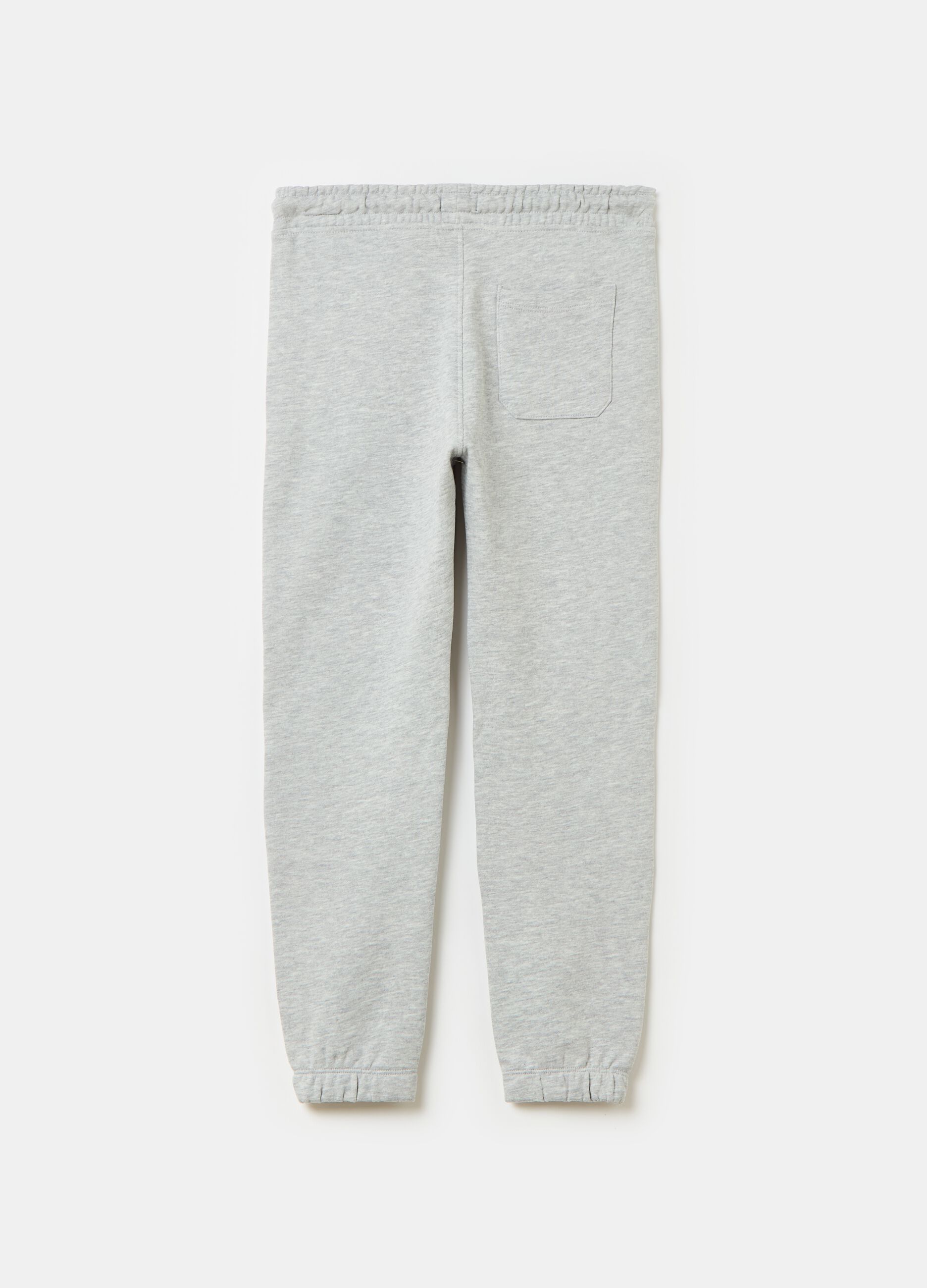 Essential joggers in 100% organic cotton with drawstring