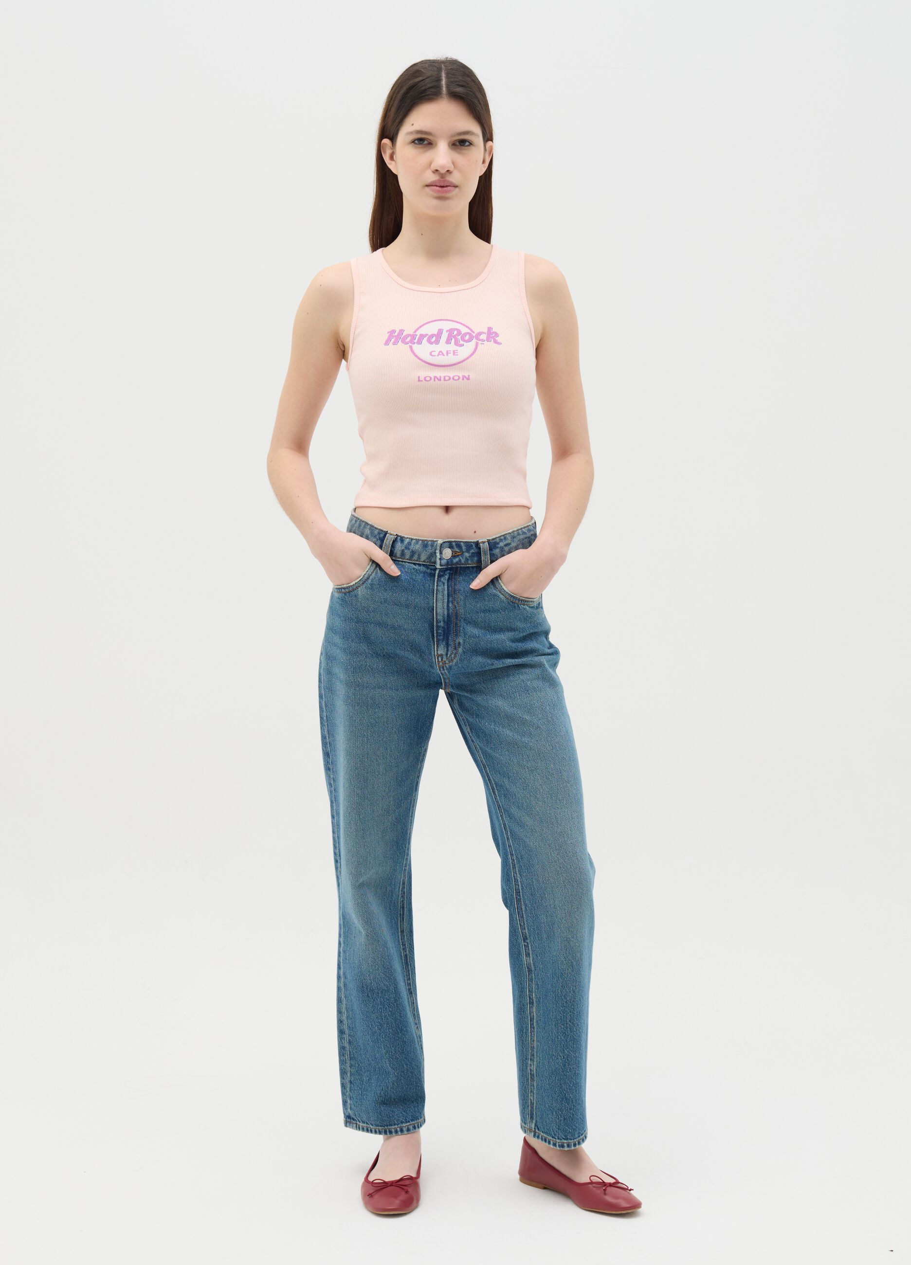 Tank top with Hard Rock Cafè London print