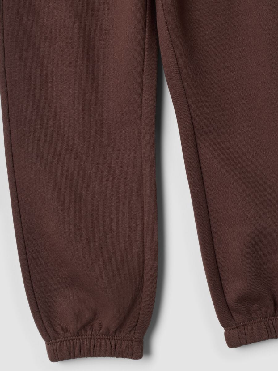 Brown joggers in pure organic cotton_3