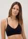 Black bralette bra with removable padding_0