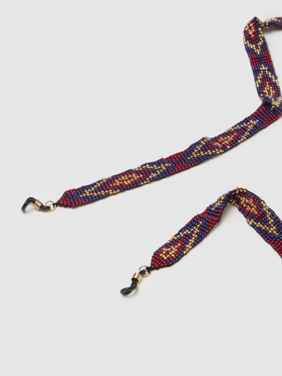 Women's multicolour beaded eyewear cord_2