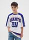 Multicolour pure cotton kids' T-shirt regular fit with Giants logo_0