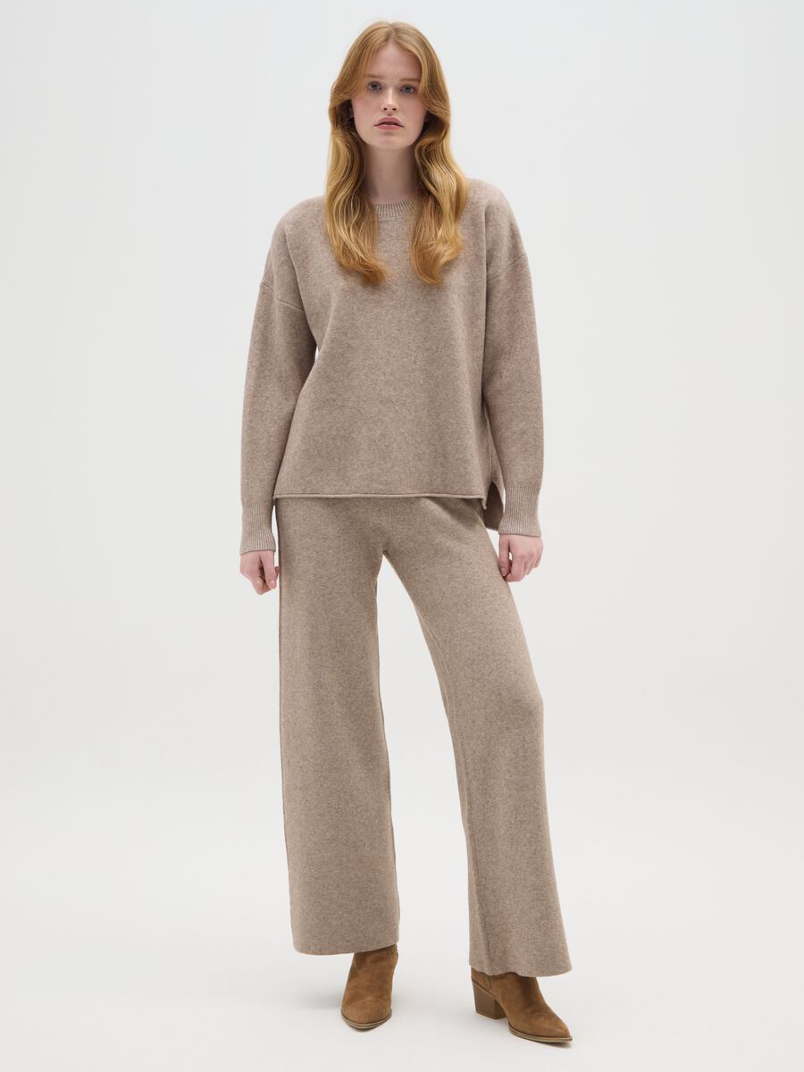Beige regular fit jumper_1