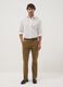 Brown slim-fit stretch-cotton chino trousers_0
