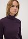 Purple pure cotton long-sleeve crew-neck top_2