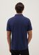 Blue pure cotton polo shirt regular fit_3