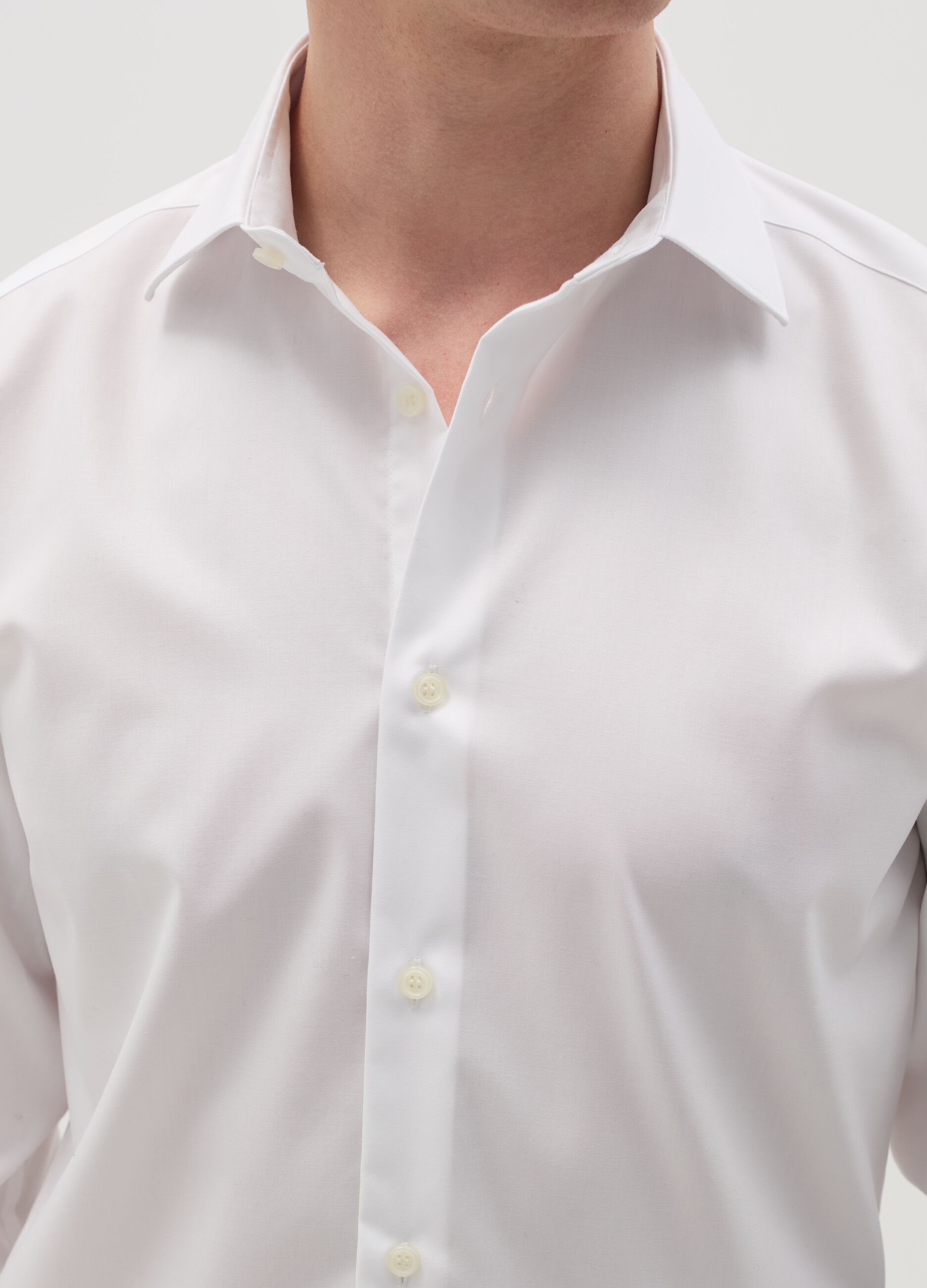 Camicia slim fit easy iron tinta unita