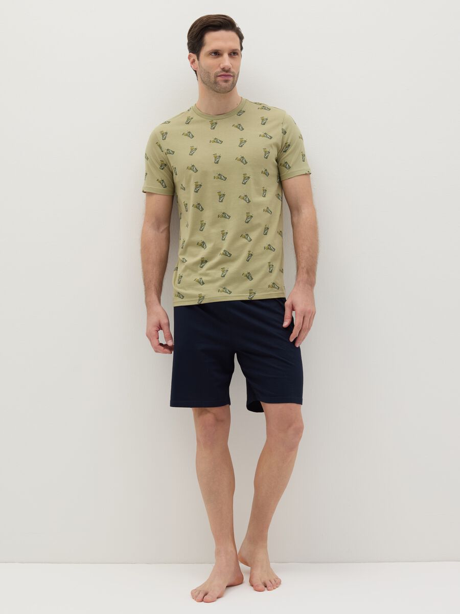 Short cotton pyjamas with print_0