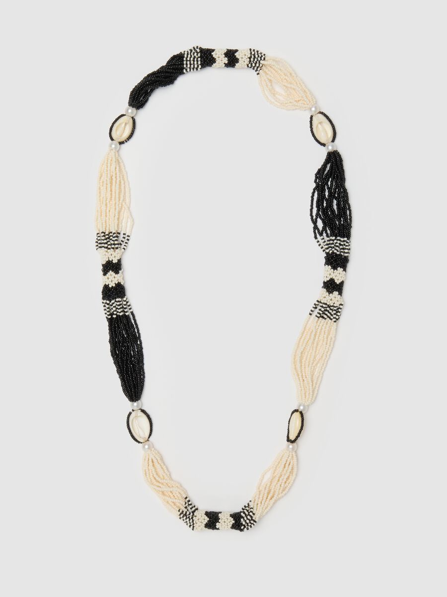 Women's Multicolour Glass Necklace_0