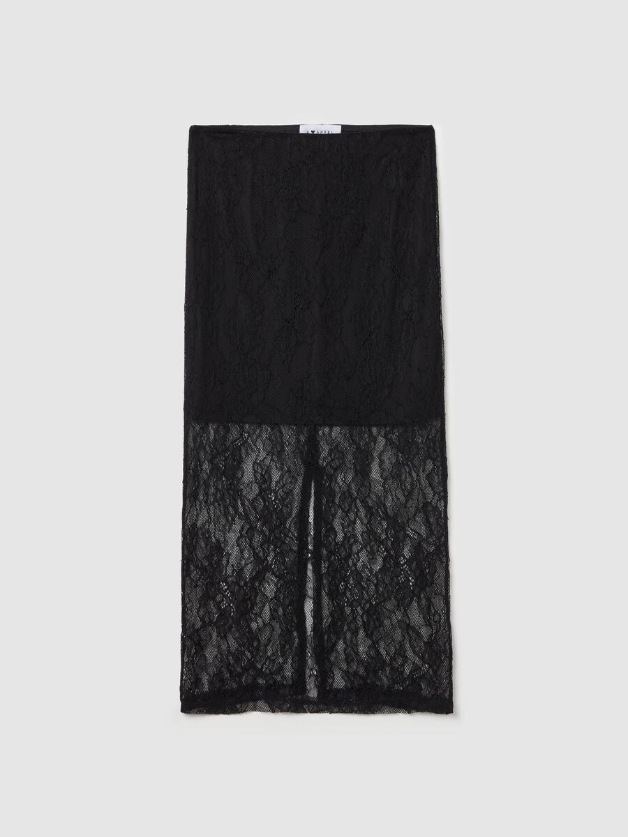 Midi pencil skirt in lace_4