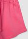 Girls&rsquo; pink pure cotton shorts, regular fit_3