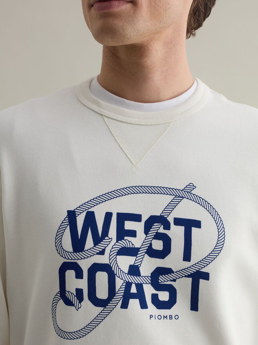 Sweatshirt with round neck and print_3