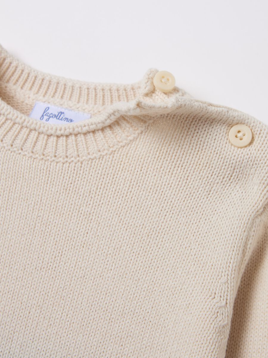 Pullover in cotone degradé _3