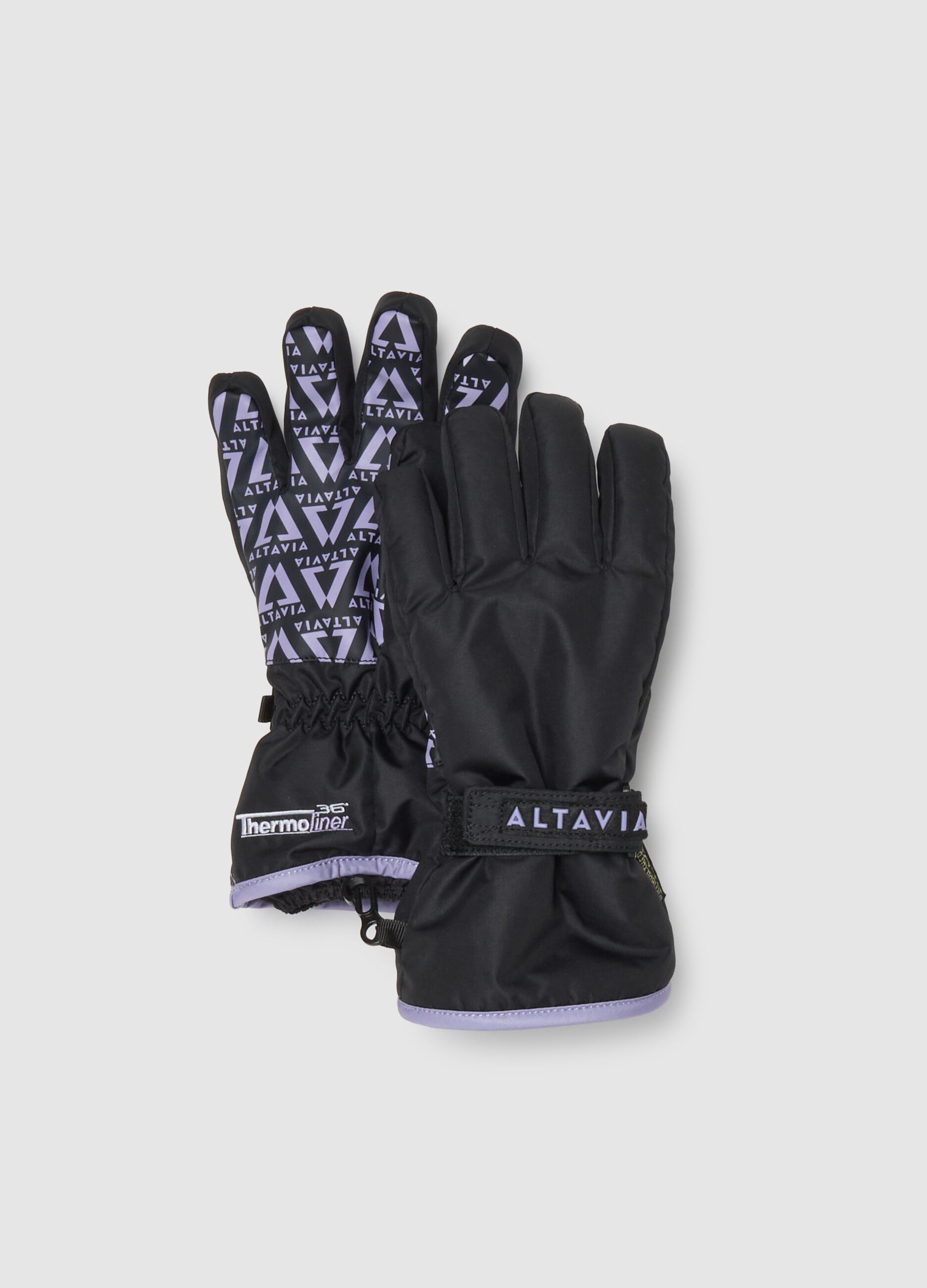 Girls' Thermal Ski Gloves ALTAVIA WITH DEBORAH COMPAGNONI