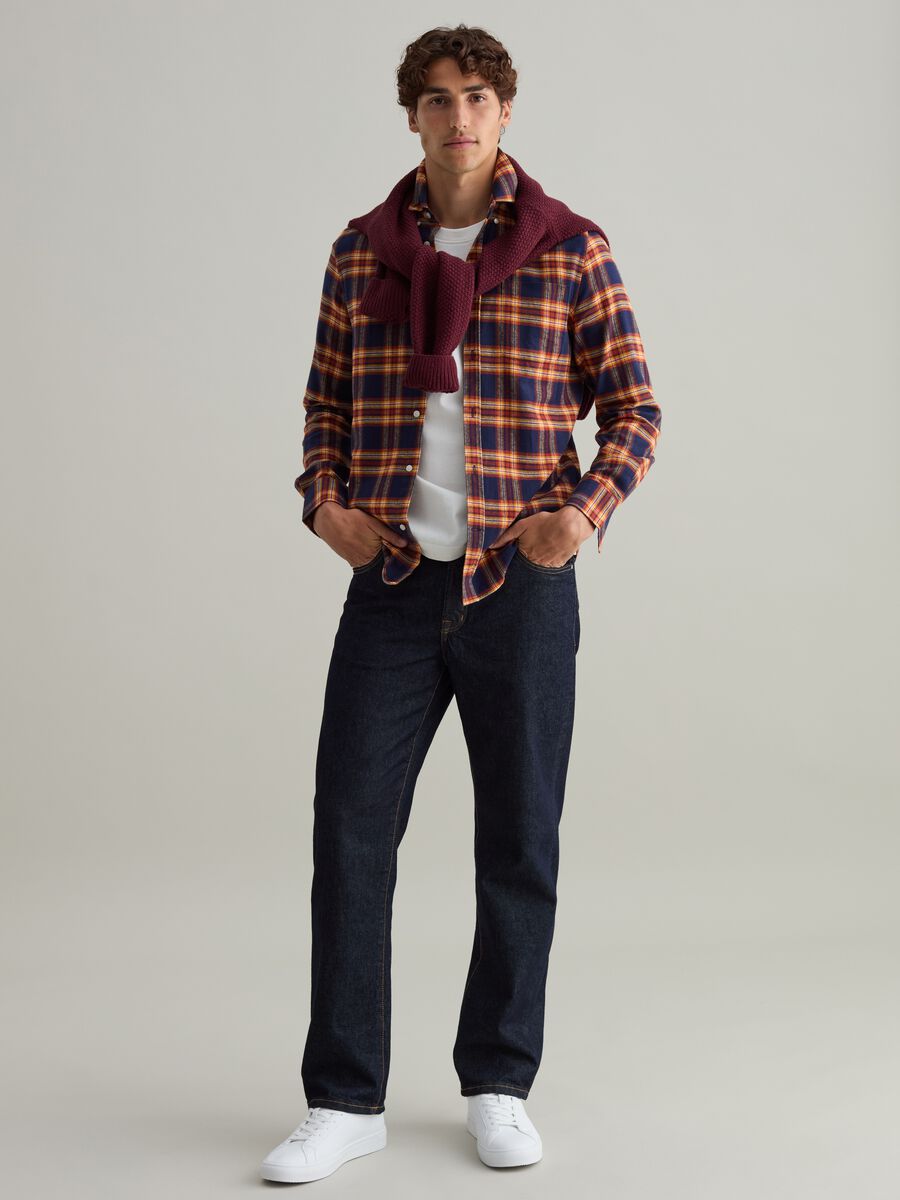 Flannel shirt with check pattern_1