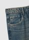 Blue baggy jeans in pure cotton with glitter details_6