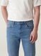 Light blue stretch cotton comfort-fit jeans_2