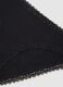 Black stretchy cotton briefs regular fit with lace_5