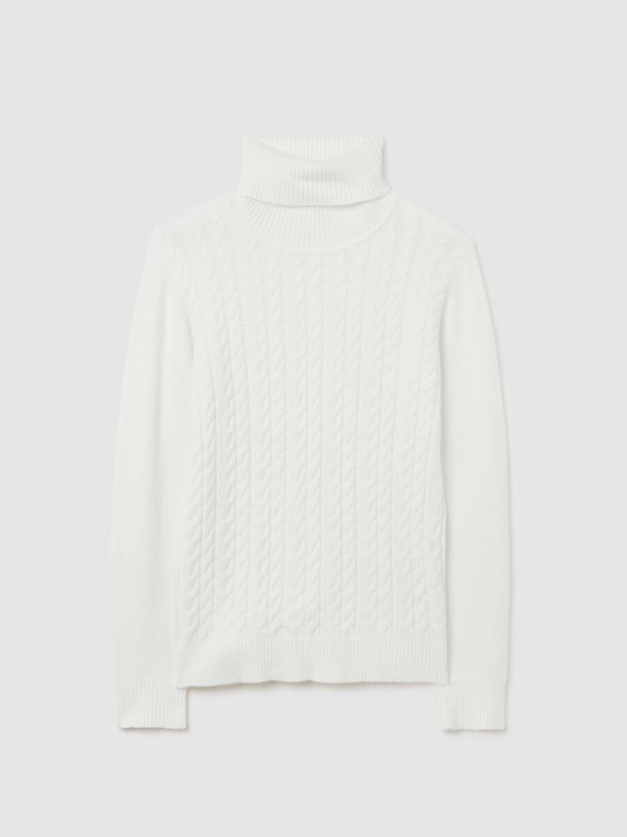 White Regular Fit Sweater_4