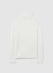 White Regular Fit Sweater_4