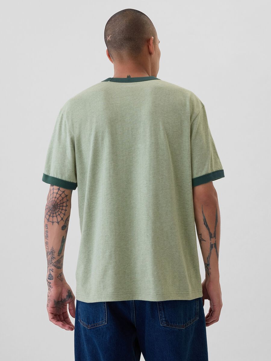 T-shirt in cotone con stampa logo_2