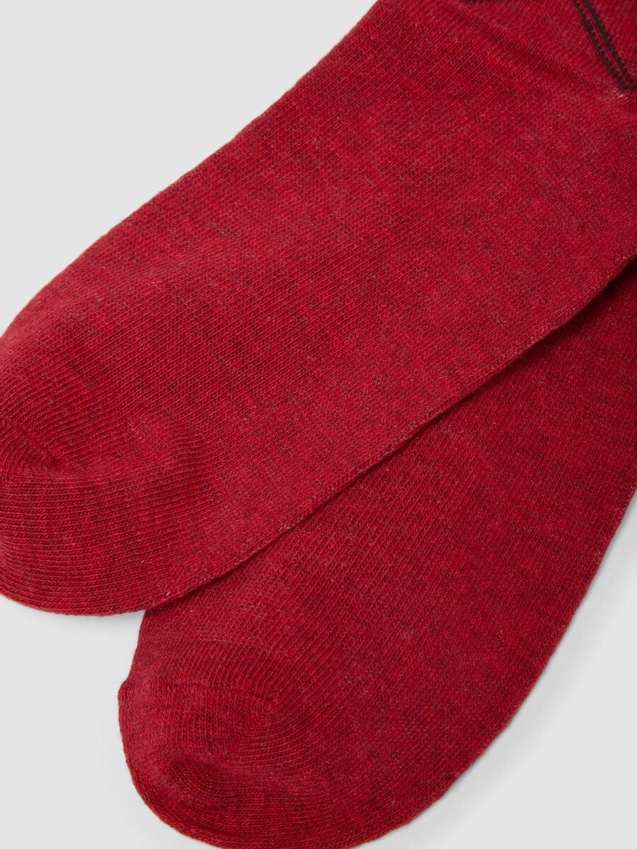 2-pack multicolour organic stretch cotton Christmas socks_1