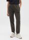 Regular fit green jogger trousers with elasticated waist_1
