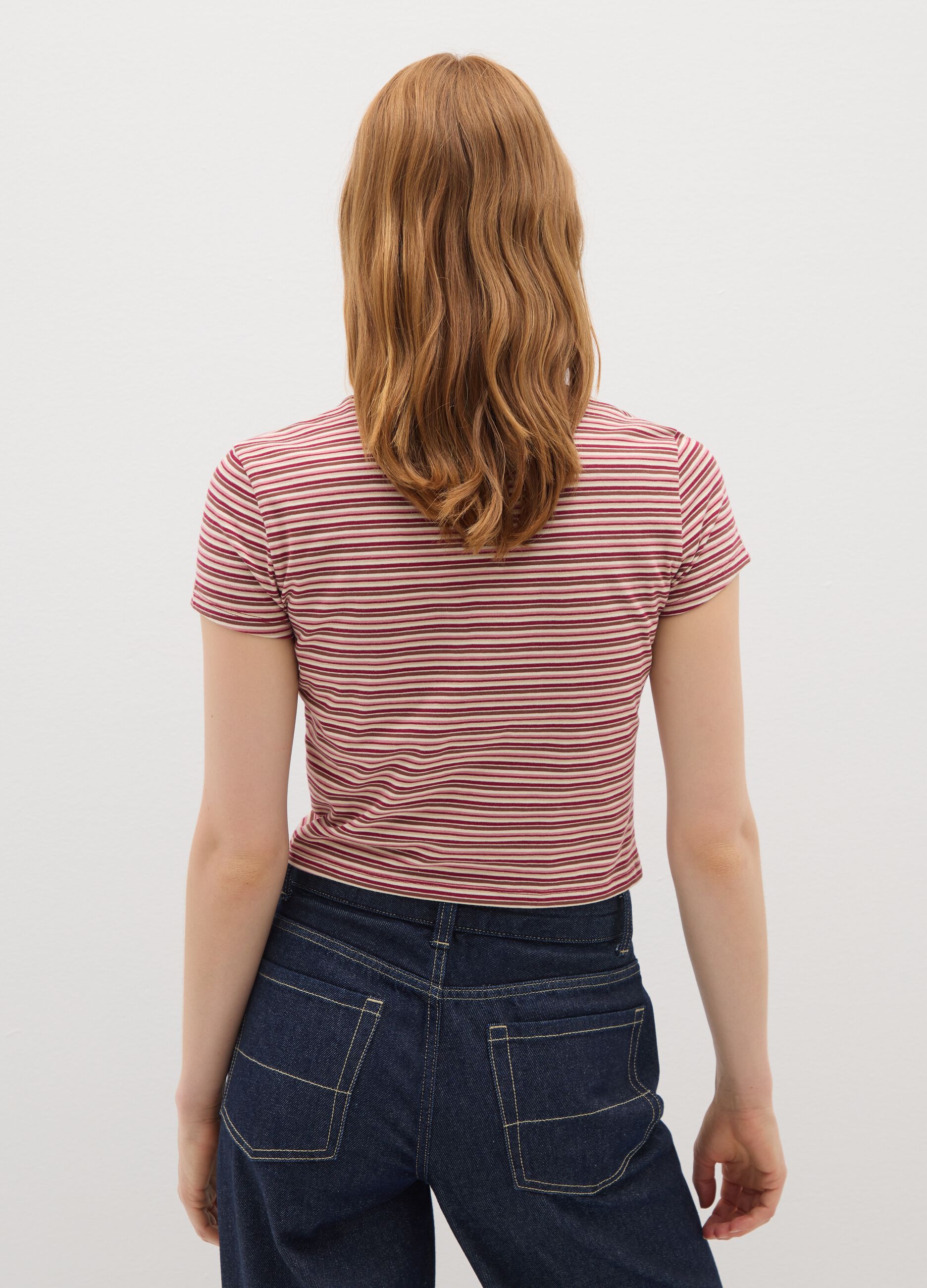Women's Multicolour Pure Cotton T-shirt