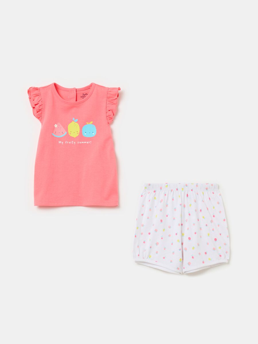 Organic cotton pyjamas with print_0