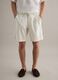 Multicolour striped linen-cotton blend shorts, regular fit_1