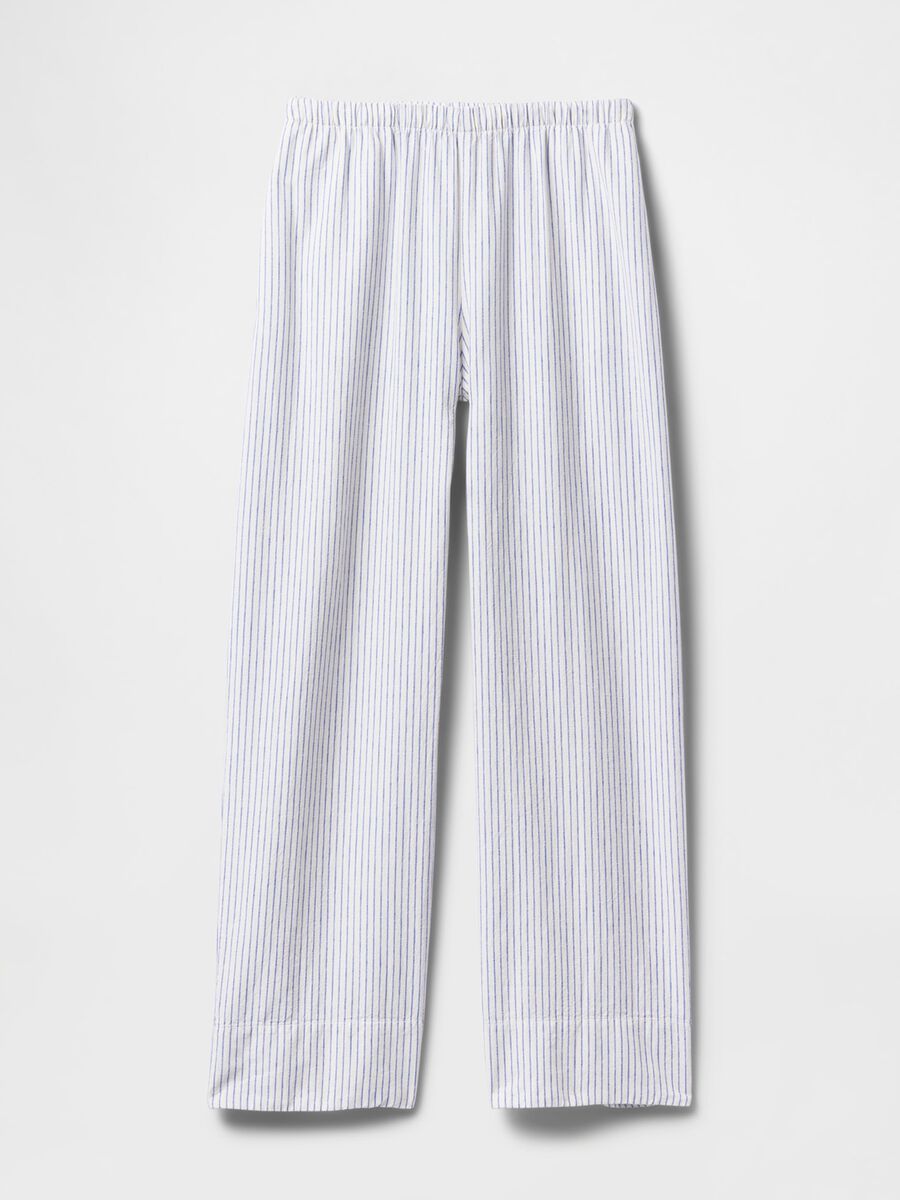 Striped linen and viscose palazzo trousers by Gap_6