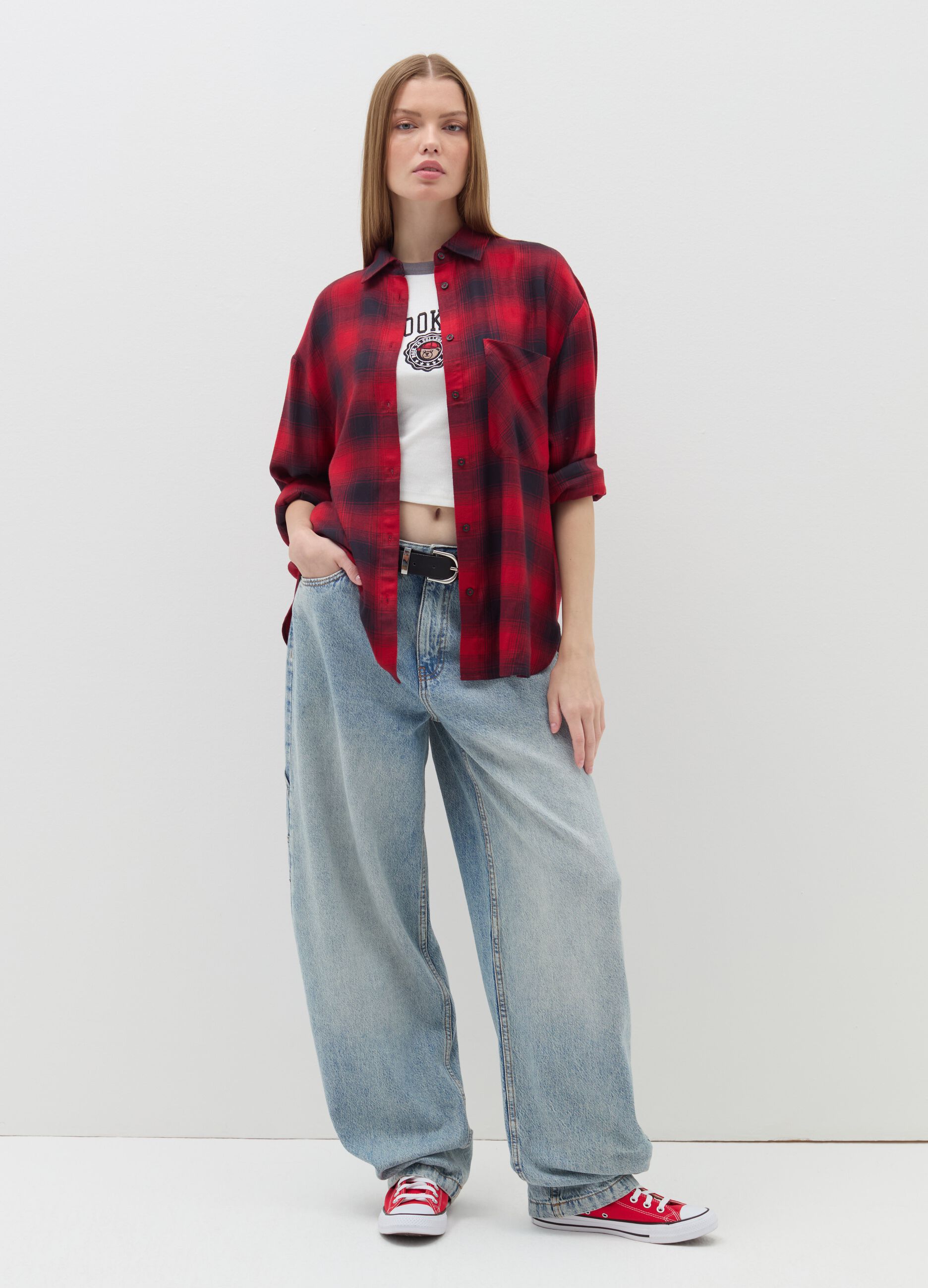 Bluse in viscosa shop