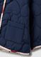 Blue padded hooded jacket with heart print for baby girl_2